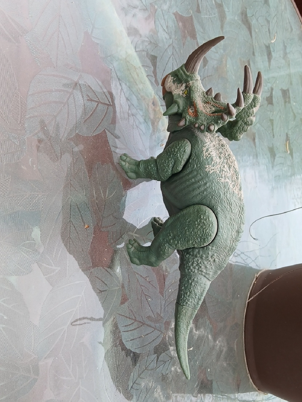 Green Triceratops Dinosaur Figure